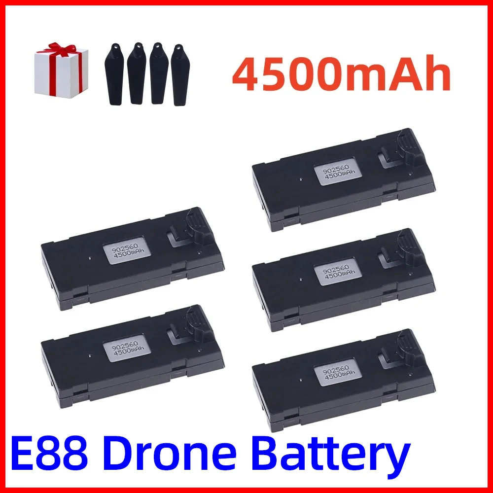 3.7V 4500Mah RC akcesoria bateria do drona E88 E88PRO Ls-E525 E525 PRO Mini dron Uav bateria do drona specjalne część do zdalnego sterowania