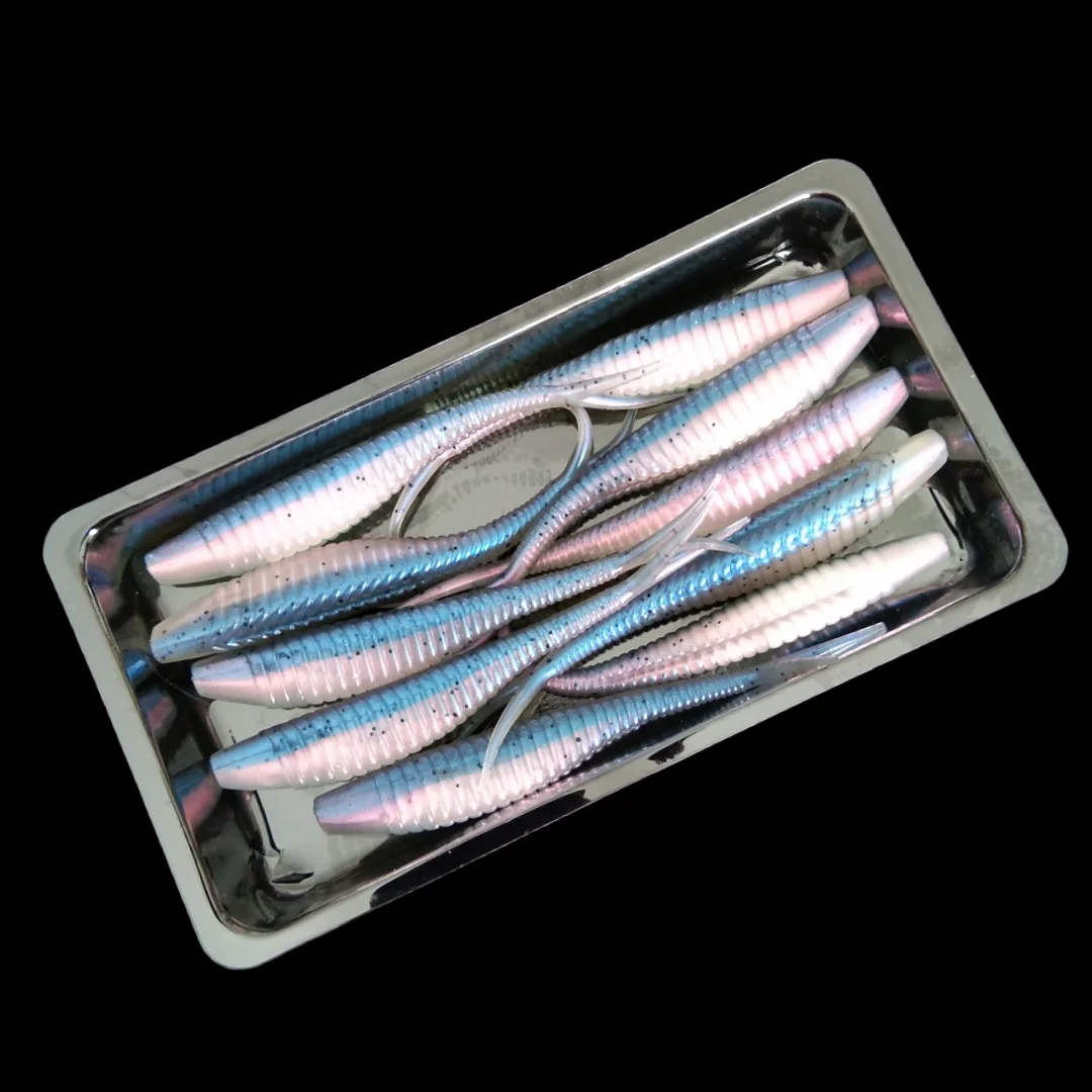 Swolfy Señuelo Suave Silicona 7cm 1,8g – Horquilla Cola Gota - imagen 5
