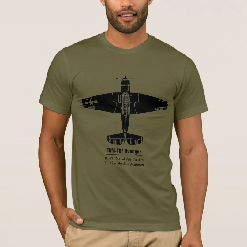 TBF Avenger Torpedo Bomber T-Shirt 100% Cotton O-Neck Summer Short Sleeve Casual Mens T-shirt Size S-3XL