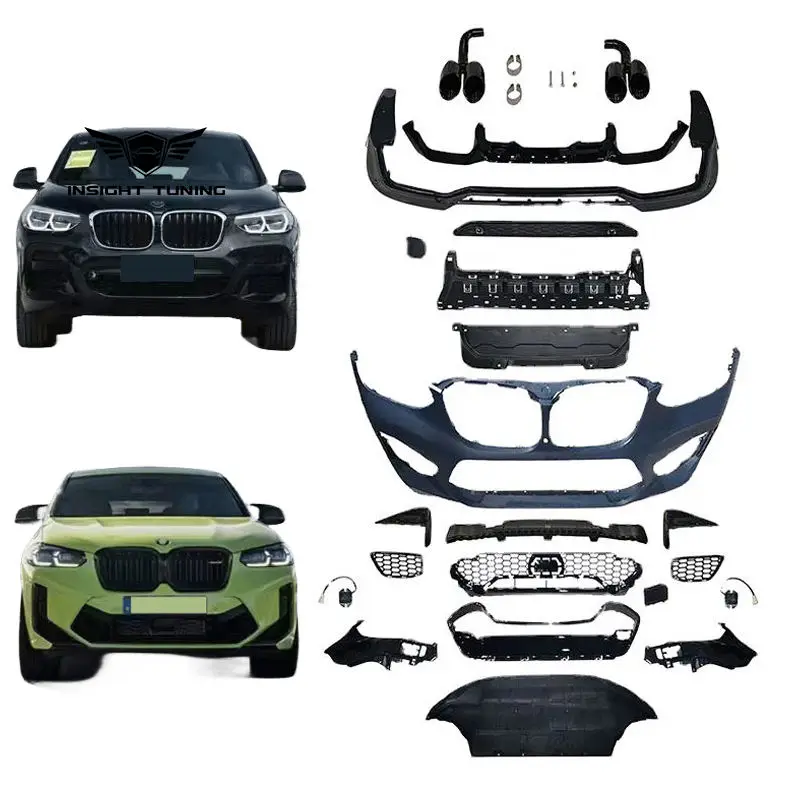 

2018+ Auto Accessories Car Bumpers Grill Lip Bodykit For For Bmws X4 G02 To X4M Primer Body Kit