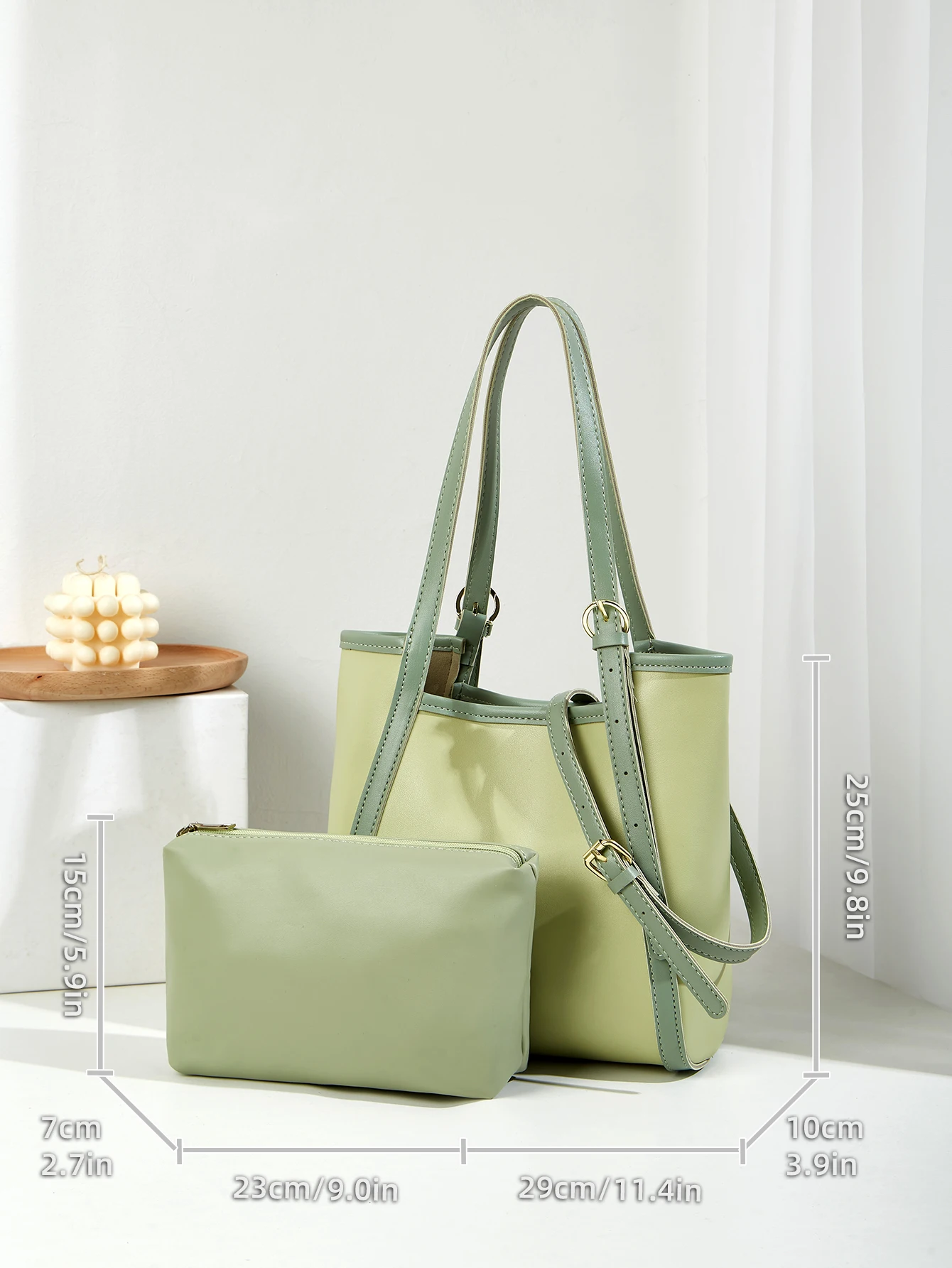 2-teiliges Set im neuen Stil, modische, vielseitige, minimalistische Damen-Hand- und Umhängetasche