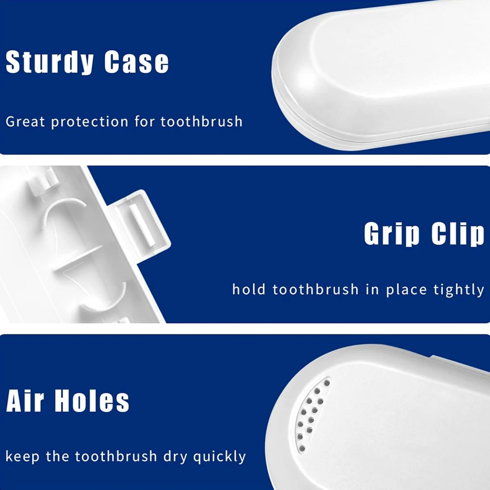 Electric Toothbrush Travel Case Fit for Oral B IO and Philips Sonicare Electric Toothbrush Portable Travel Box Toothbrush Holder