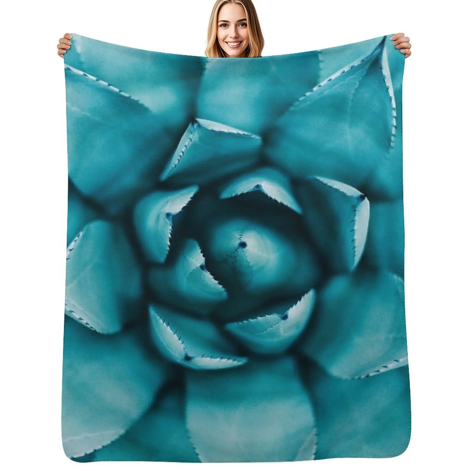 Fancy Succulents Throw Blanket Designers Retros for babies Giant Sofa Furrys Soft Plush Plaid Blankets