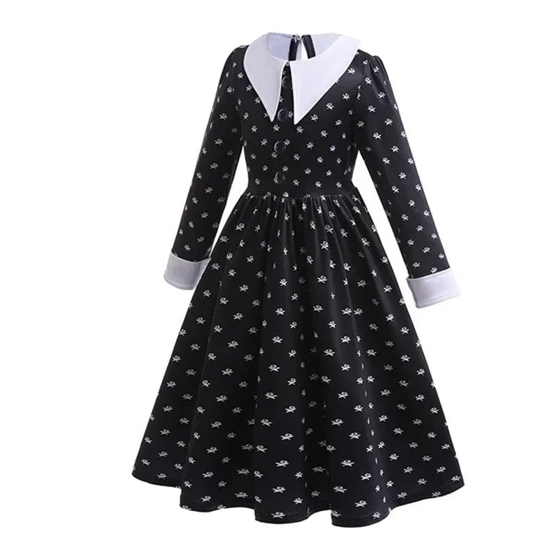 Christesday Addam cosplay girl costume long sleeve fantasy Spring Autumn party dresses Halloween carnival costume for kids 4-12y