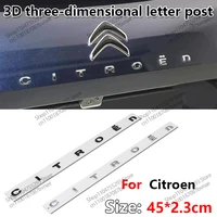 Pegatinas para Citroen C3 C4 C2 C5 C1 Berlingo Jumper Grand Picasso C4L Saxo Xsara DS3 Elysee ABS logotipo del coche insignia del maletero trasero emblema