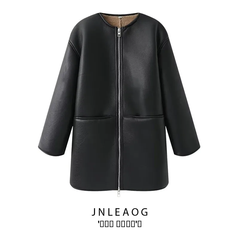 

Двусторонняя круглая ветровка с длинными рукавами Ne, осенняя новая женская модная верхняя одежда Sle из полиэфирного волокна