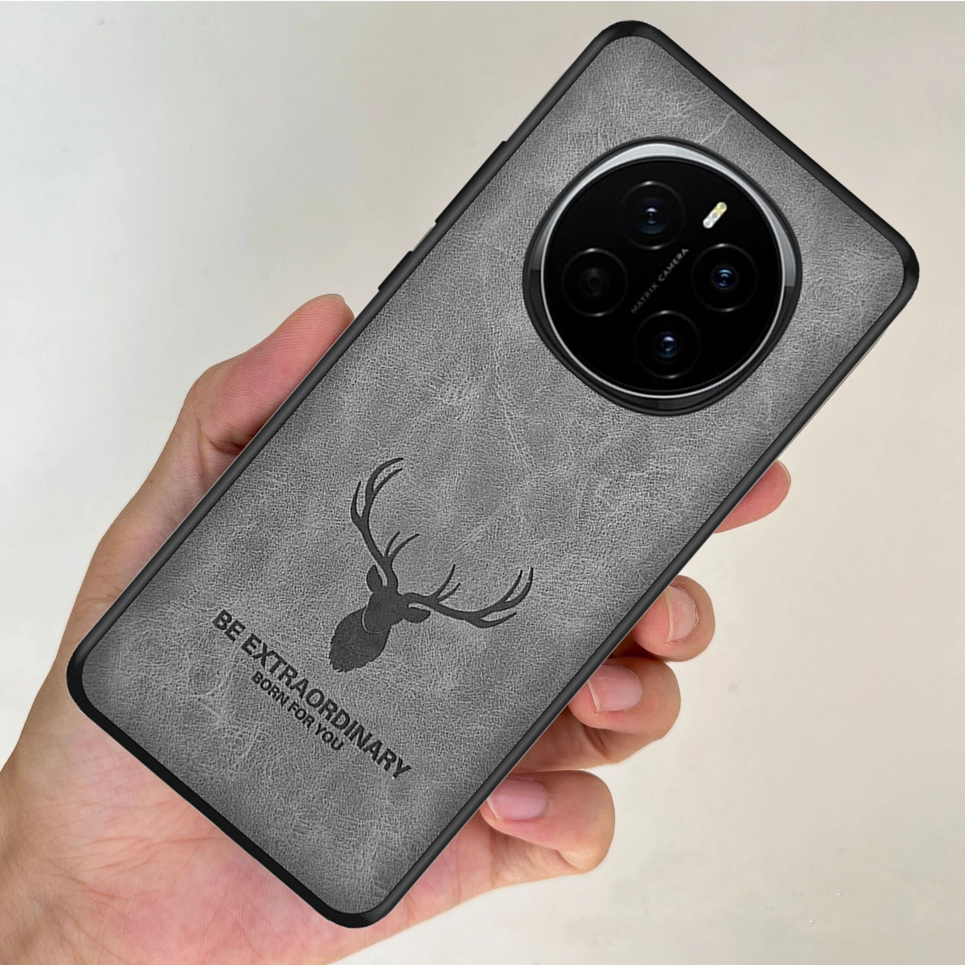 

Shell For Honor Magic 7 Pro 3D Cartoon Elk Deer Head Leather Phone Case For HONOR Magic7 6 5 4 Ultimate Holster Shockproof Cover