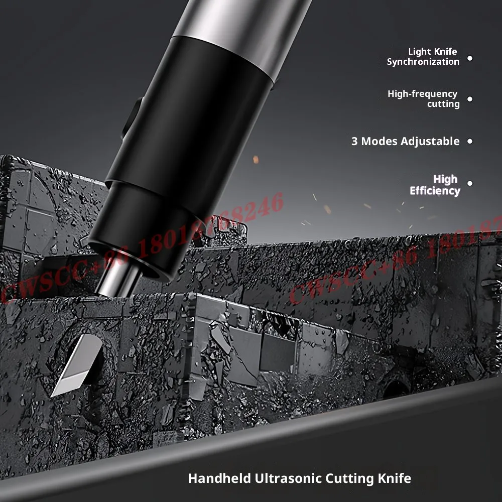 40KHz Ultrasonic Cutter FS-F1 Portable Handheld Power Tool for Plastic Nozzle, Resin and Carbon Fiber Cutting and Hand Engraving