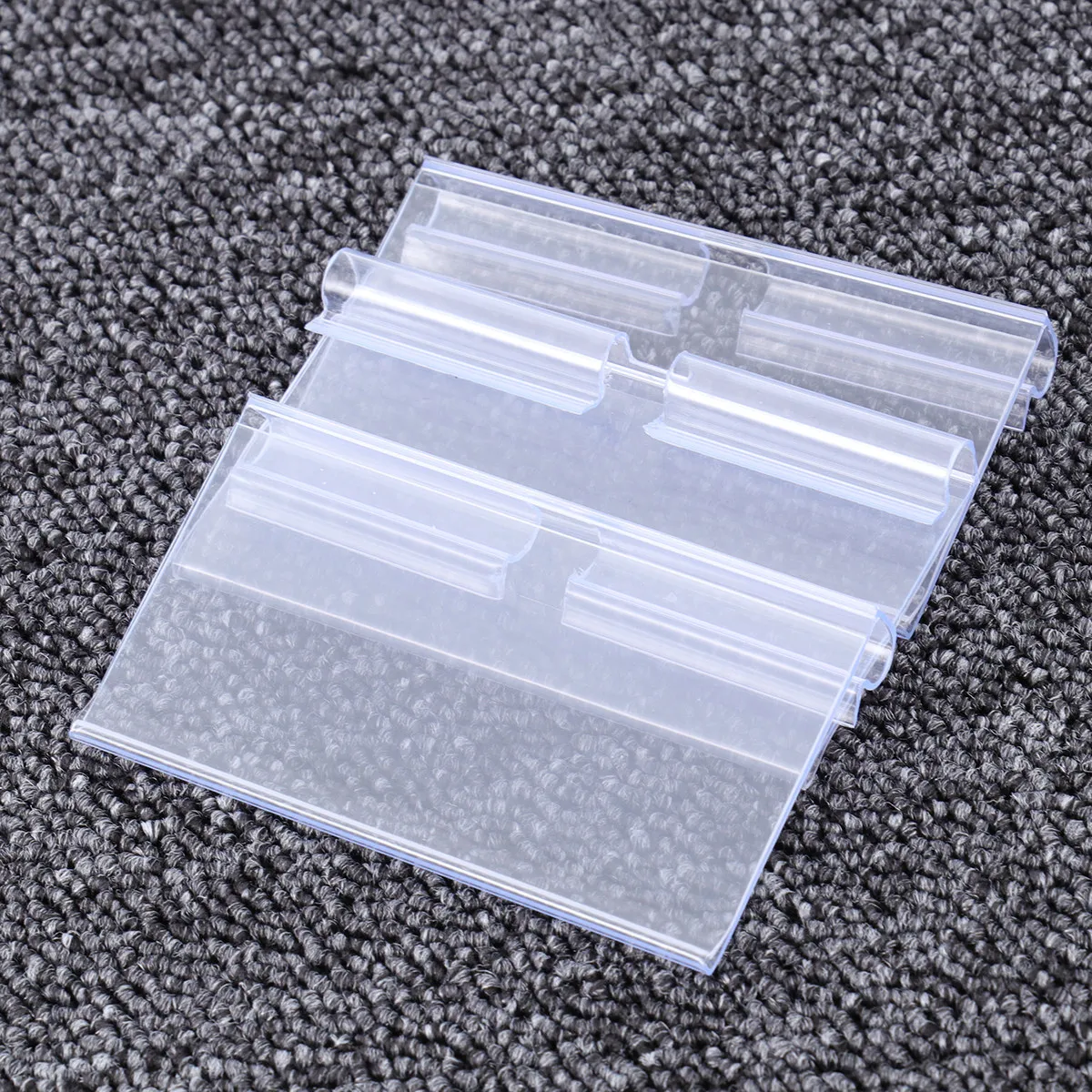 

100Pcs Price Tags Plastic Premium Transparent Clip on Price Tag for Retail Supermarket Mall Shop Clear Label Tags