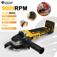 Electric Goddess 125mm DCG405 Cordless Angle Grinder Brushless Metal Cutter Woodworking Sander For Dewalt 20V Batteries