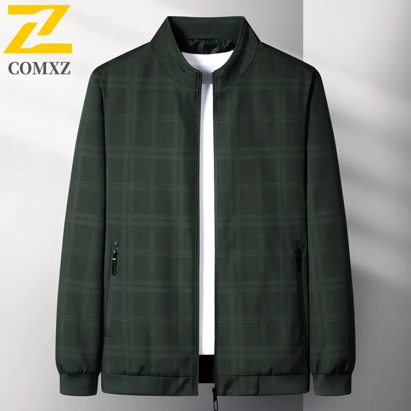 

COMXZ Men Jacket Versatile Outdoor Mountaineering Windproof Coat Premium Stand Collar Lightweight Autumn New Motorcycle Jacket