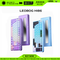 LEOBOG Hi86 Mechanical Keyboard Three-mode Hot-Swap Gasket RGB Light Aluminum Alloy Customized Gaming Keyboard Game Accessories