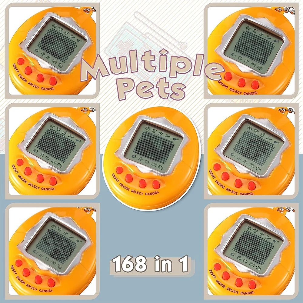 Tamagotchi Virtual Electronic Digital Pets portachiavi gioco portachiavi Retro Handheld Machine nostalgico per regali divertenti E Pixel Toy