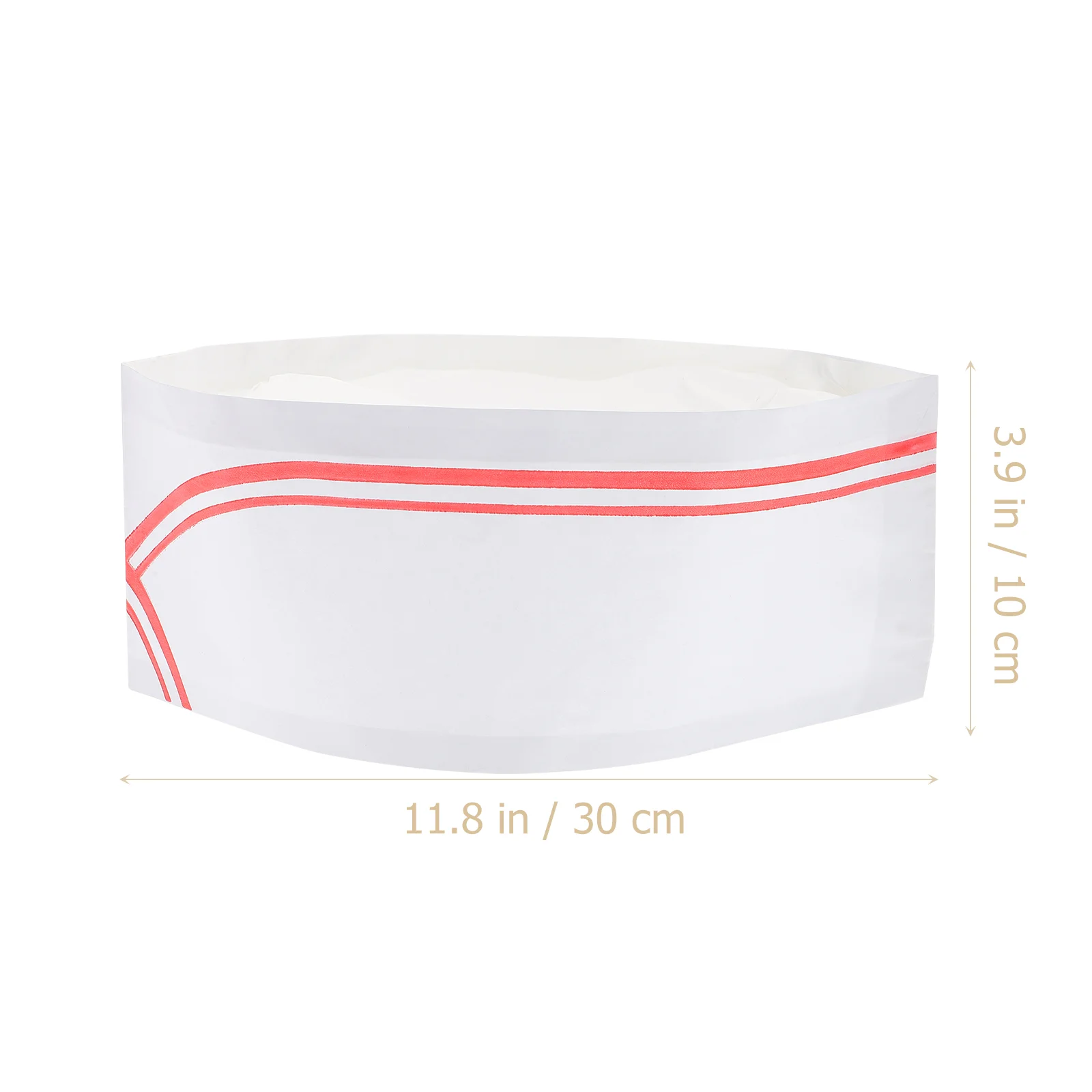 50pcs Disposable Chef Hats Lightweight Headgear Simple Kitchen Accessories for Cooks Red