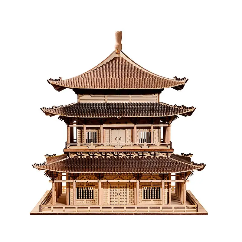 Chinese architectural model ancient style Zen hotel lobby landscaping handicrafts Chinese style pendulum