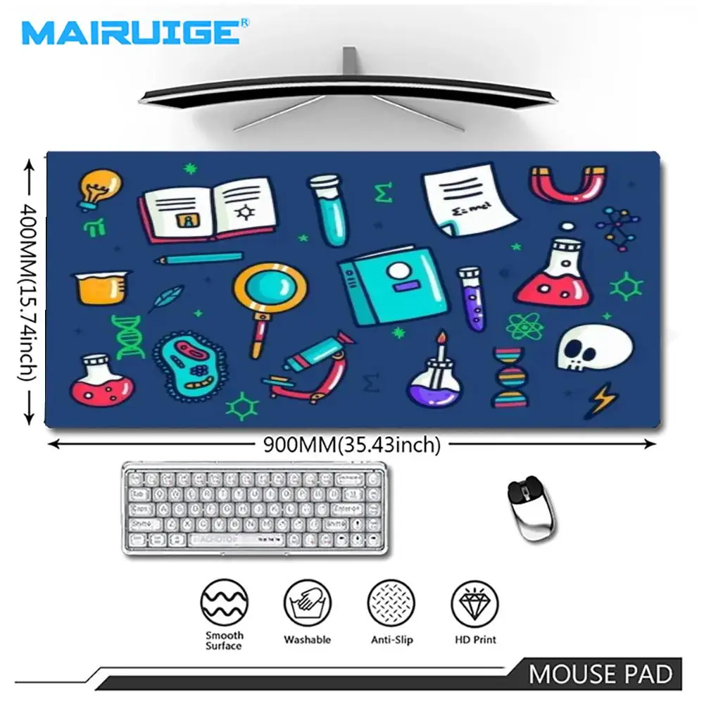Large Size Playmat Mousepad Cartoon Medicine Hospital Print For Laptop Bedroom Learning Office Desktop Mat