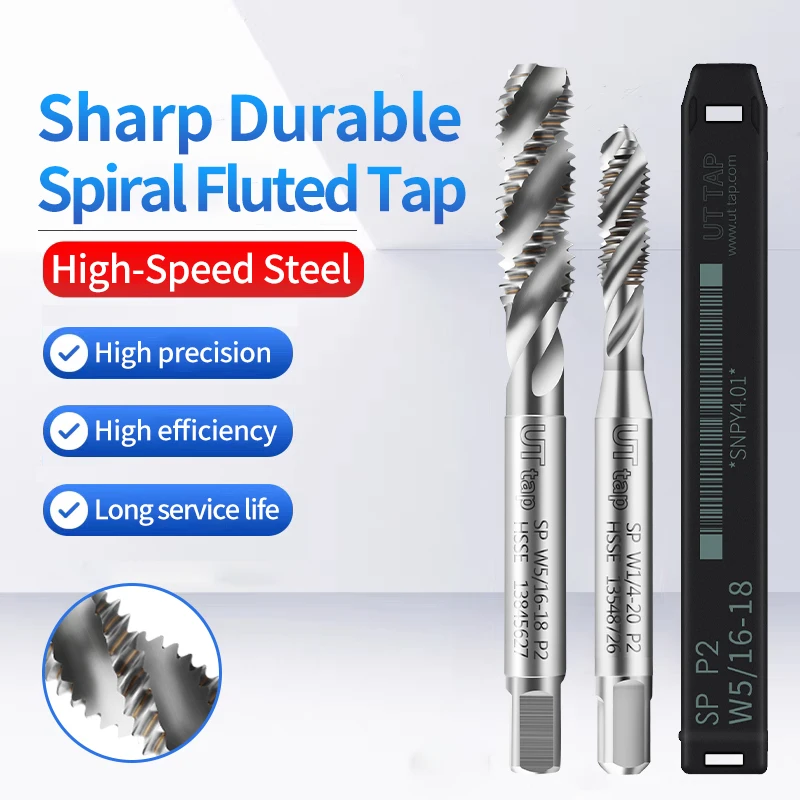 

UT TAP HSSE Metric British Machine Spiral Fluted Taps W1/8-40 5/32 3/16 7/32 1/4 5/16 3/8 7/16 1/2 5/8 Screw Fine Thread Taps