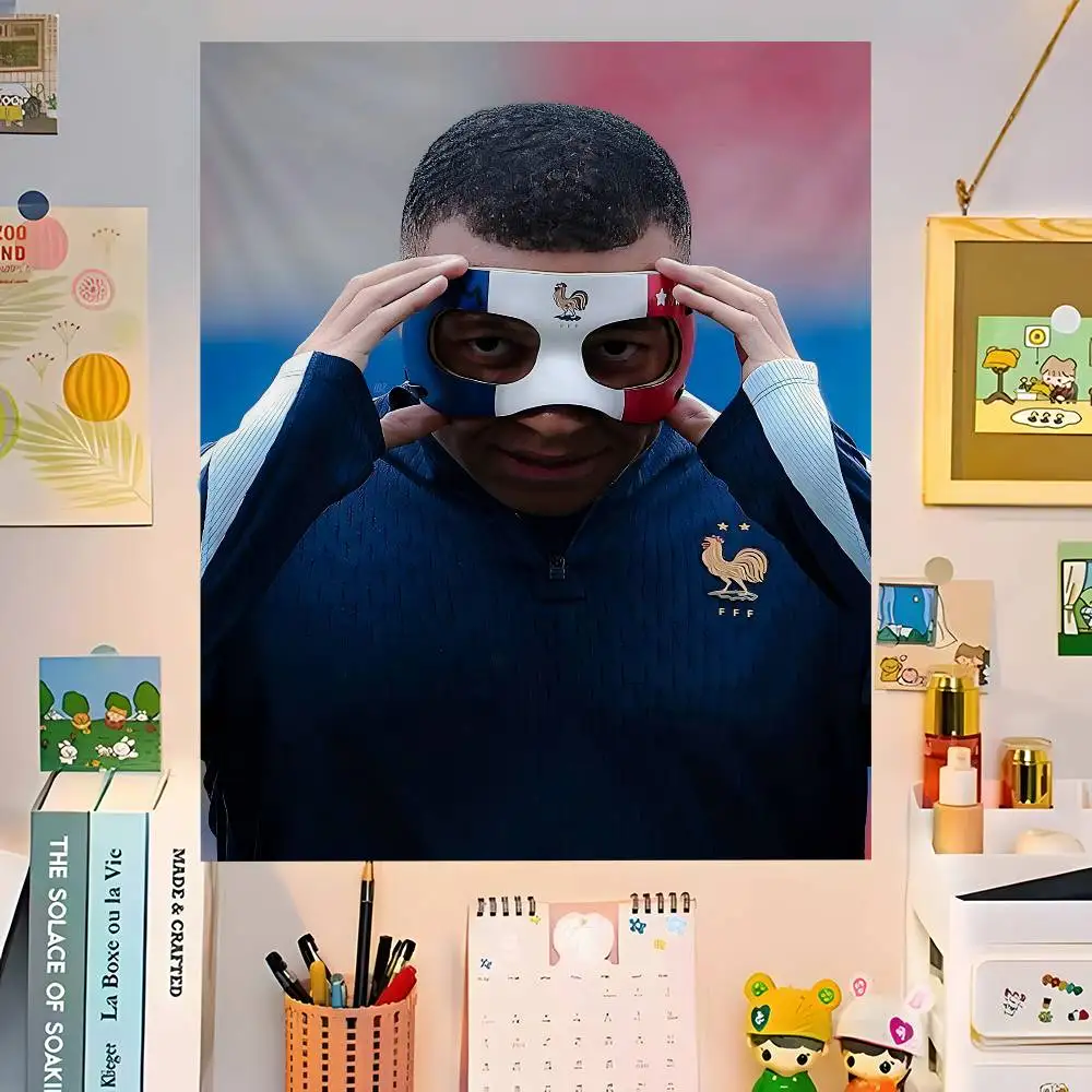 K-Kylian نجم كرة القدم M-Mbappe معلقة البوهيمي نسيج البوهيمي جدار المفروشات ماندالا Kawaii غرفة ديكور