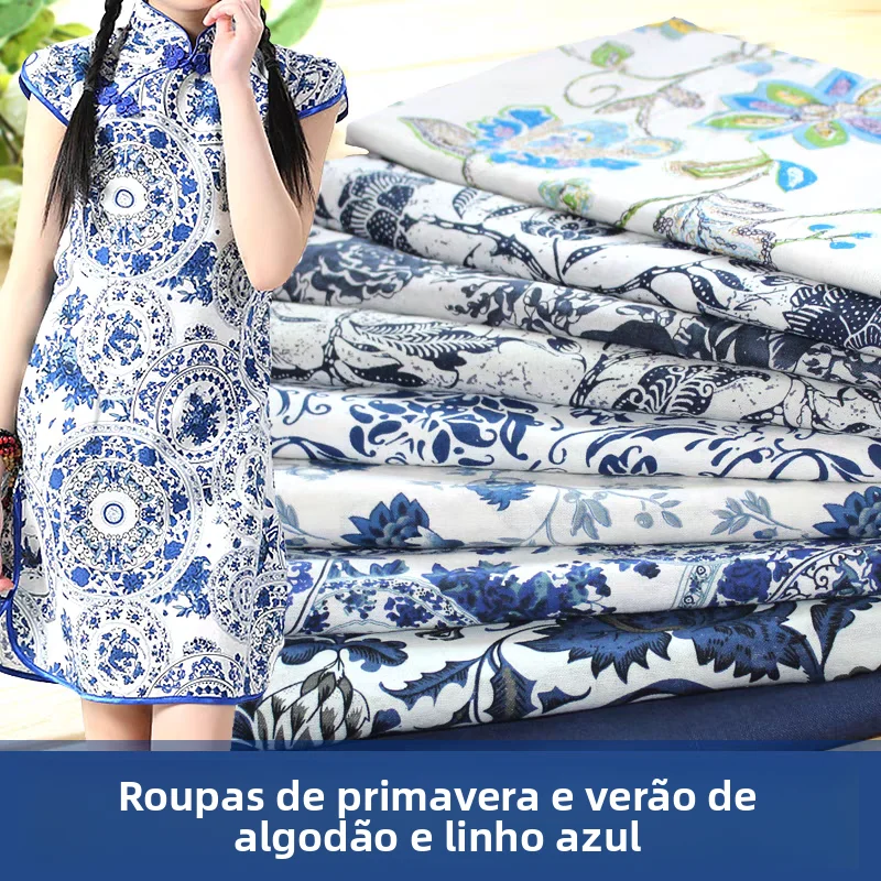 tecido-de-algodao-e-linho-com-estampa-de-porcelana-azul-e-branca-estilo-etnico-roupa-decoracao-de-casa-material-de-decora