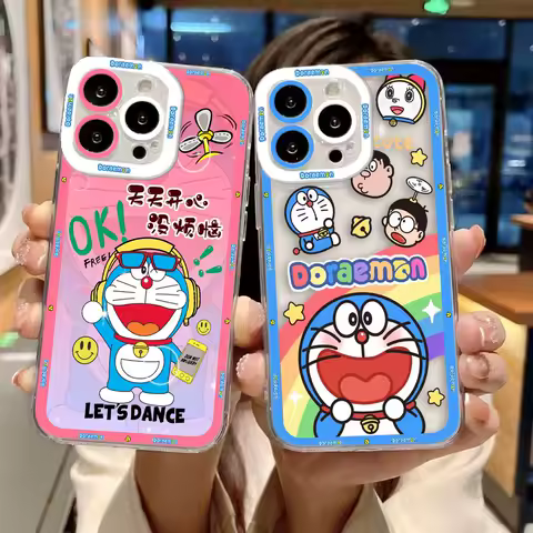 Cartoon Cute D-Doraemon Phone Case For Xiaomi 15T POCO X7 X6 X5 X4 X3 NFC GT F3 F5 F7 M7 M6 M4 M3 11 11T PRO LITE NE Cover Shell