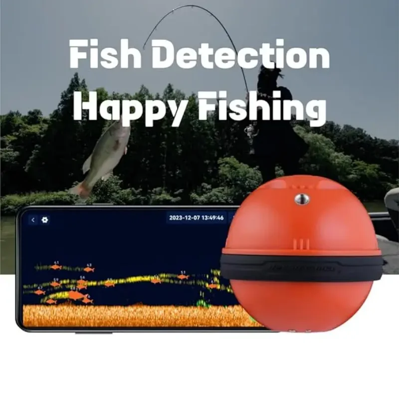 Deepbalance wifi inventor de peixes 100m alcance sem fio sonar para ios/android portátil detector de peixes acessórios de artes de pesca