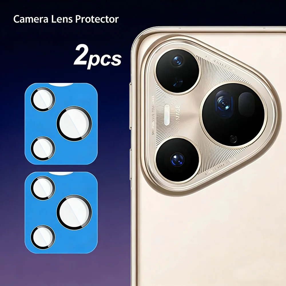 2pcs Tempered Glass Lens For Huawei Pura 90 Pro Max/90 Pro/90/Pura 80 Pro/Pura 80 Ultra/Pura 80 Camera Lens Protector Back Cover