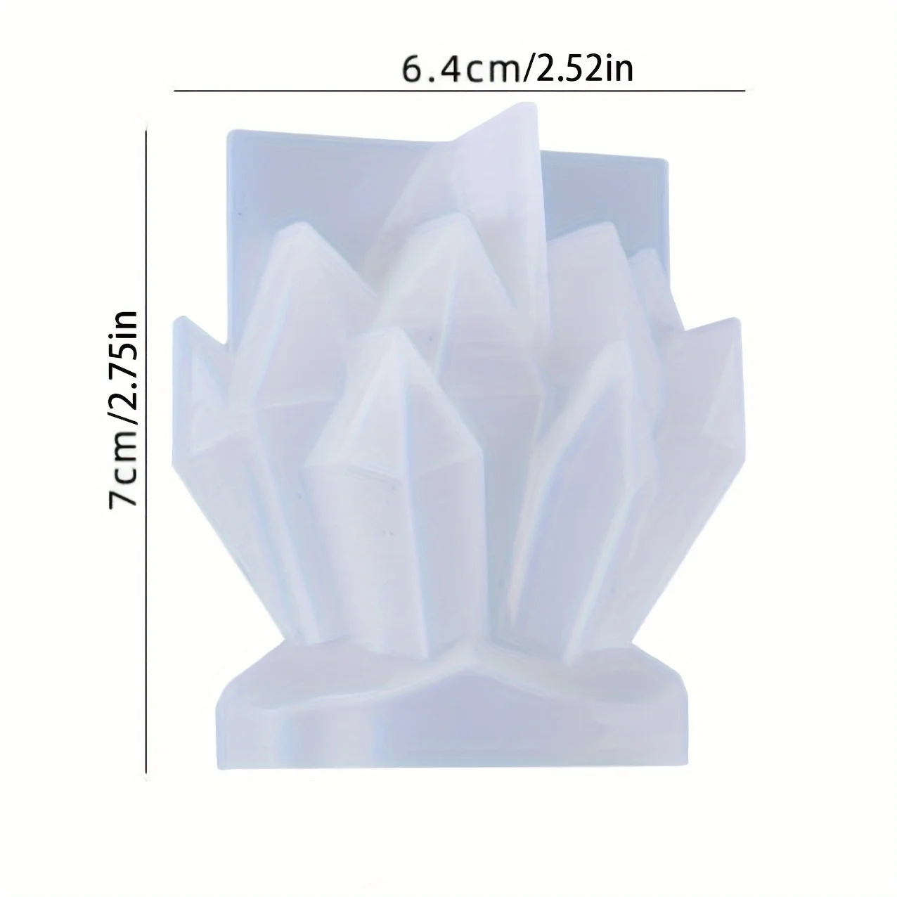 Crystal Cluster Decorative Silicone Mold for Candle Making