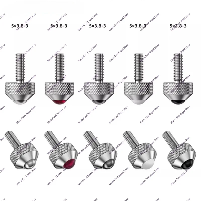 Extended Dial Indicator Probe Pin Height Meter Ruby Probe Alloy Steel Multimeter Test Head Precision Instrument