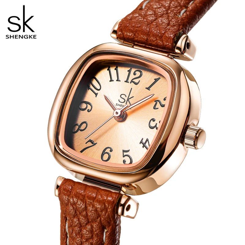 Reloj Mujer Shengke Sk Horloge Mode Vrouw Horloges Elegante Vrouwen Quartz Horloges Originele Dames Klok Relogio Feminino