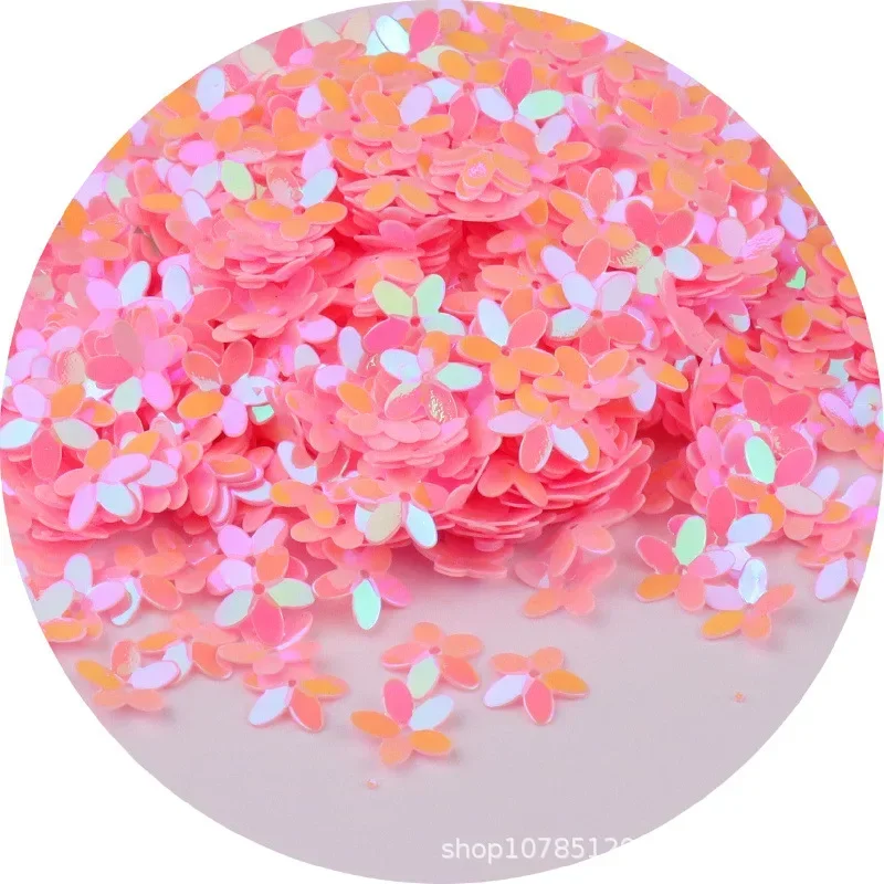 10g/Pack 10mm Concave Plum Flower Sequins Christmas Decoration Crafts Paillettes DIY Ornament Sewing Lentejuelas Accessories