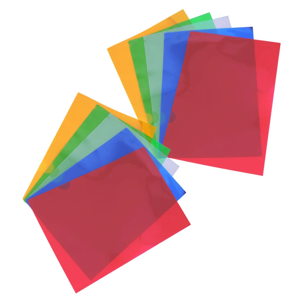 

10Pcs A4 Plastic Folders Clear File Sleeve Document Organizer File Jackets Office School Presentation Sheets A4 Document Folder