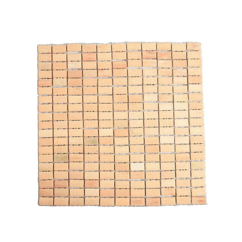 Cool Summer Seat Mat High Ventilation Mahjong Shape Bamboo Seat Cushion Square Wear-resistant Cooling Chair Cover Sofa