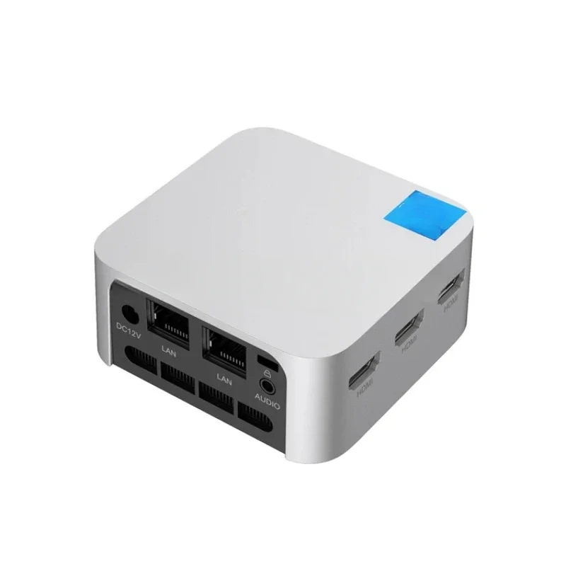 كمبيوتر صغير T8 PRO ثنائي LAN شاشة ثلاثية N95 4 Core Micro Server 8GB DDR5 256GB Ubuntu Linux Win 11 Gaming Mini PC