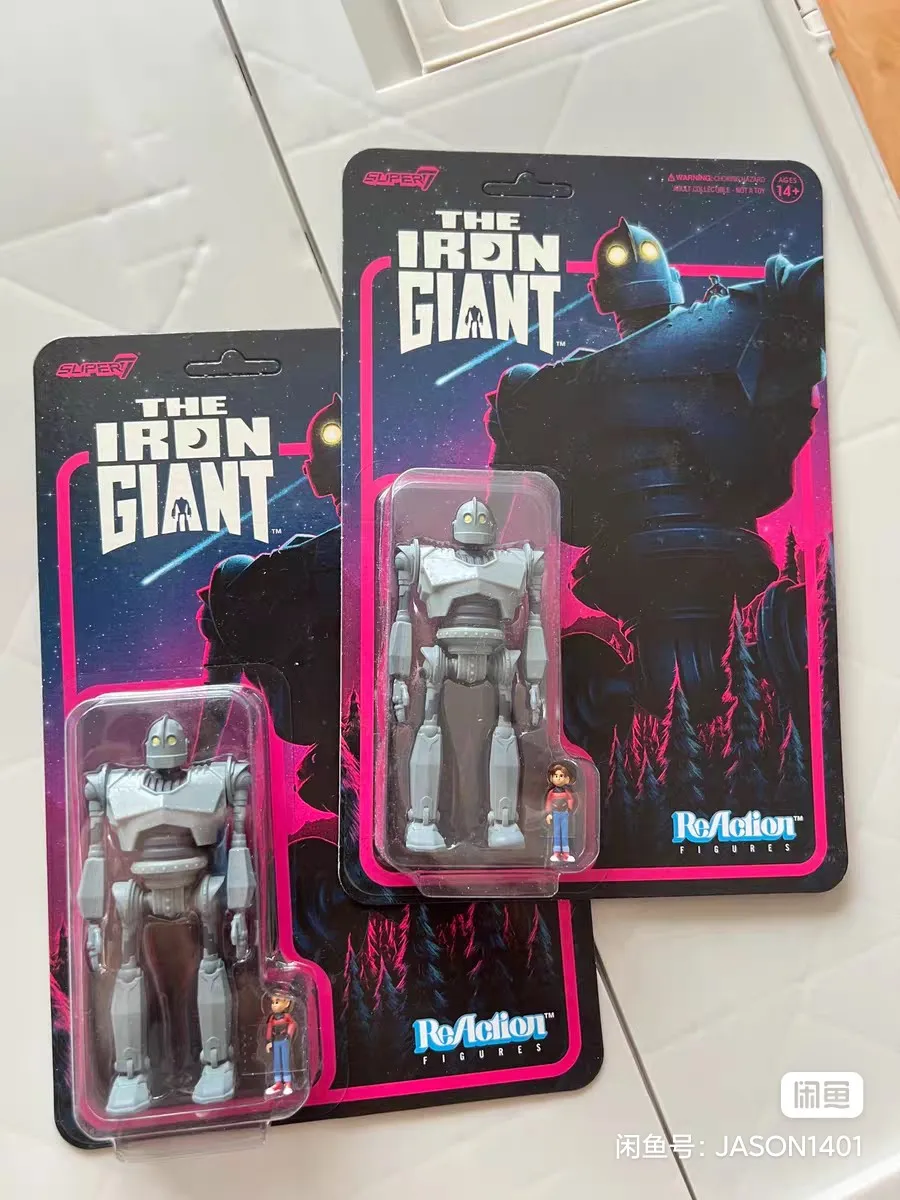 شخصية Super7 the Iron Giant Hang Tag ReAction - مجموعة ألعاب نموذجية الفيلم هدية لعيد الميلاد #4