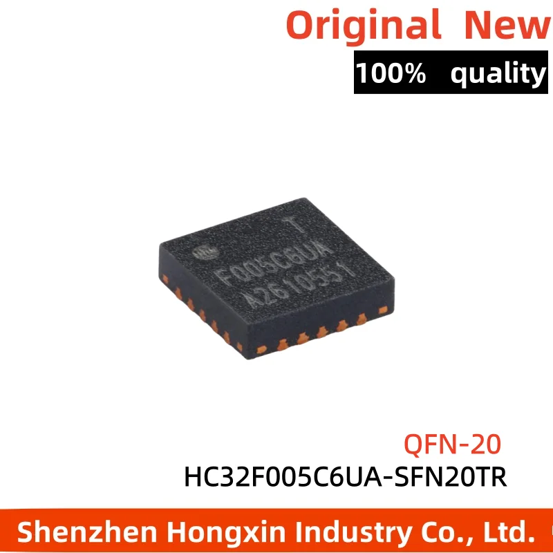1 piece HC32F005C6UA-SFN20TR QFN-20 ARMCortex-M332-bit microcontroller MCU