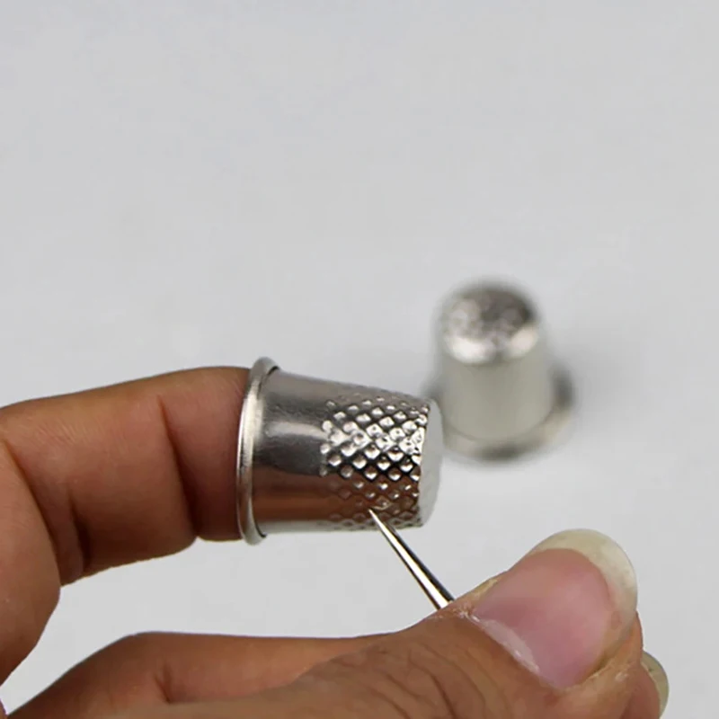 1pcs Sewing Thimbles Metal Finger Protector Hand-working Tailor Pin CushionTools DIY Needle Craft Accessories - Detail 1