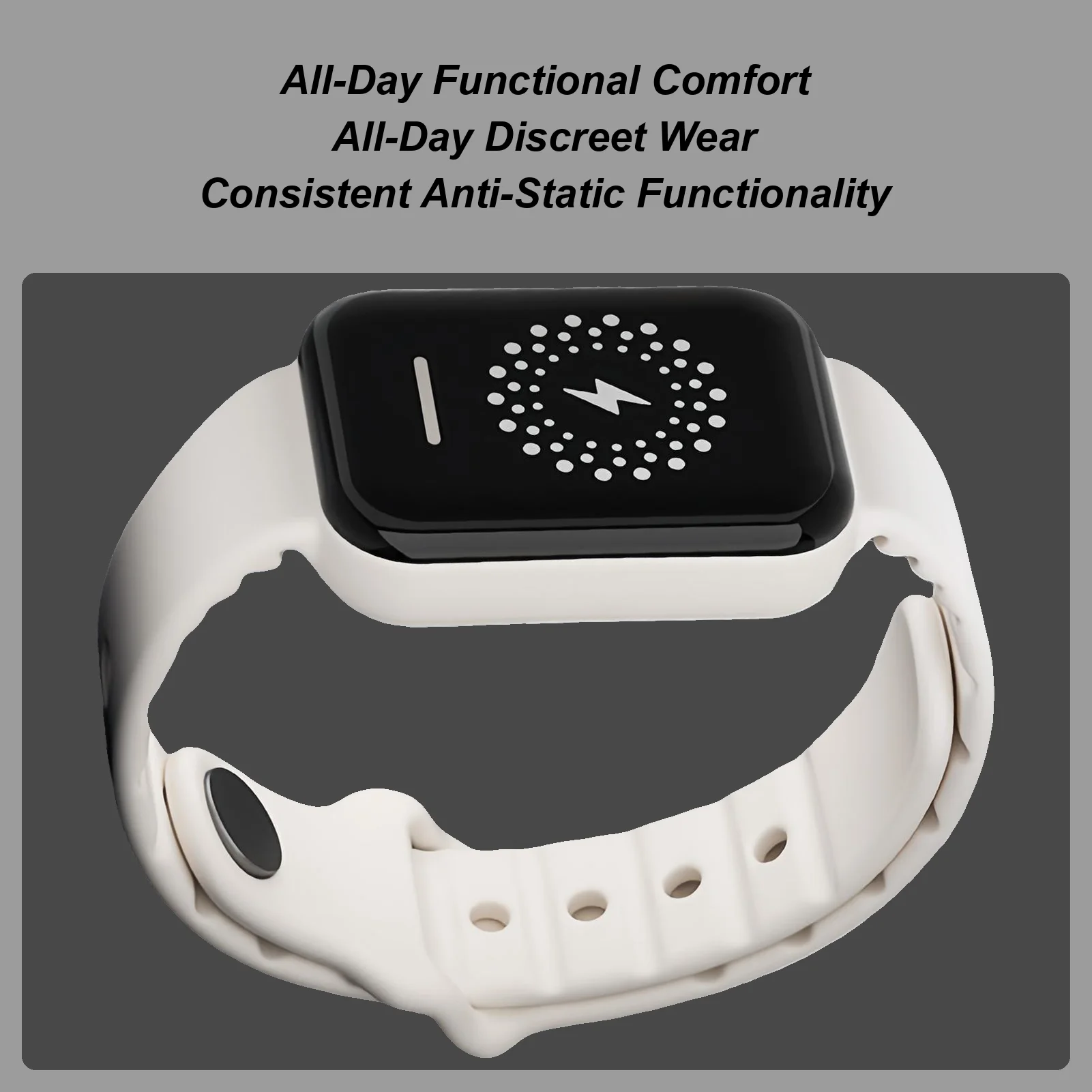 حزام معصم مضاد للكهرباء الساكنة مقاس قابل للتعديل من السيليكون يزيل حزام المعصم الكهربائي الساكن للرجال والنساء والأولاد والبنات والشباب