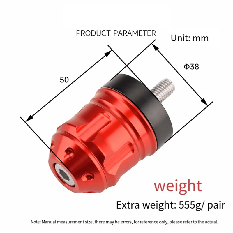 AS96-Blok Seimbang Anti Jatuh Setang Sepeda Motor untuk XMAX300 Adv Nmax Xmax Pcx 18-24 Blok Bumper Setang