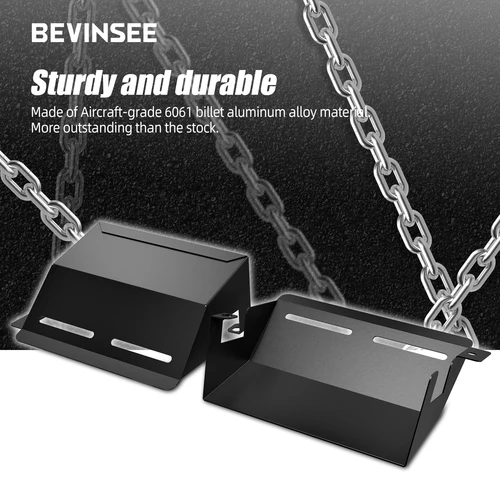 Imagen 2 del producto BEVINSEE Paletas de entrada de aire de aluminio para BMW E90 E92 E93 323i 325i 328i 330i 335i 335d 2007-2012, accesorios para automóviles