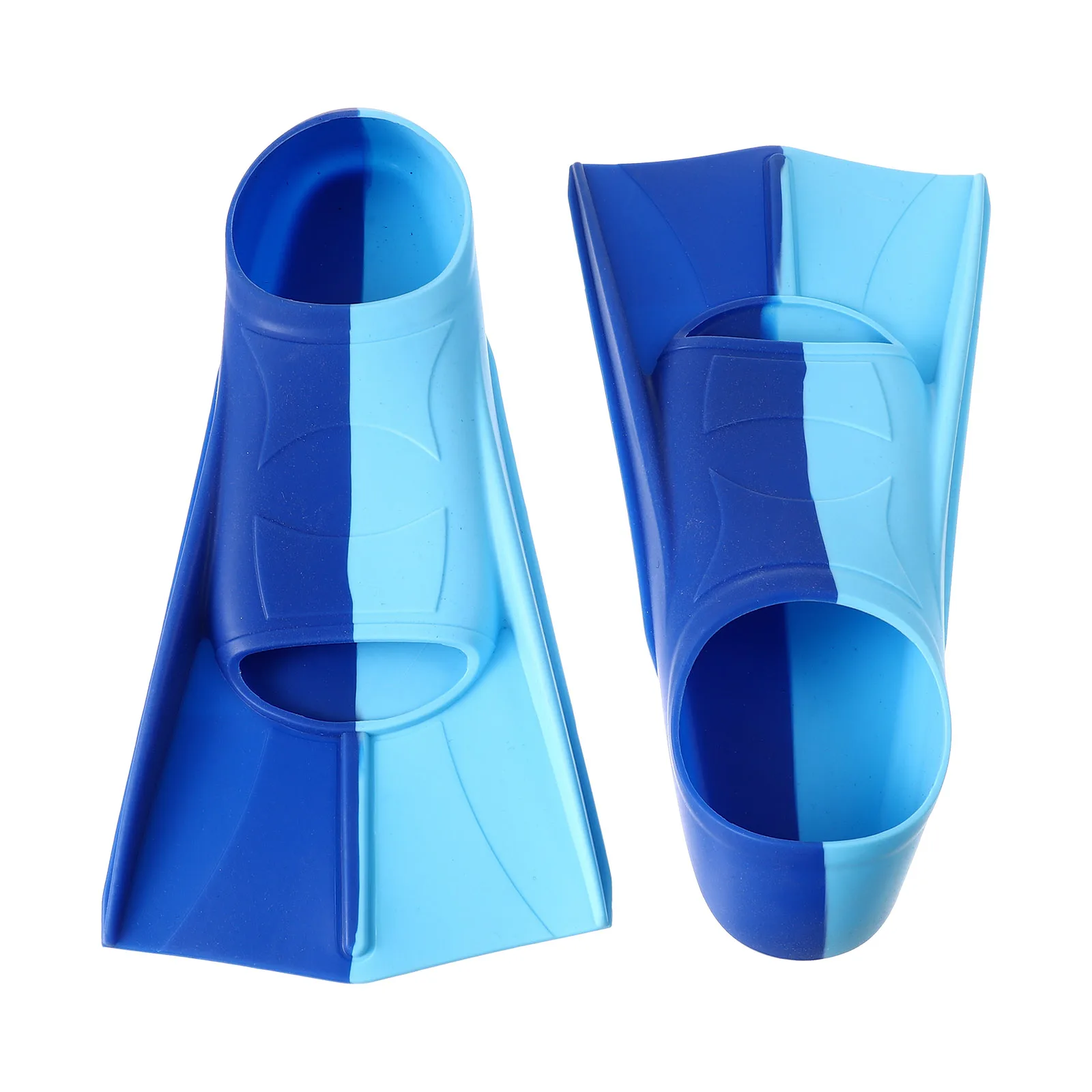 

1 Pair Silicone Diving Training Flippers Snorkeling Swimming Short Webbed Shoes Durable Lightweight Open Heel Design Fit Various