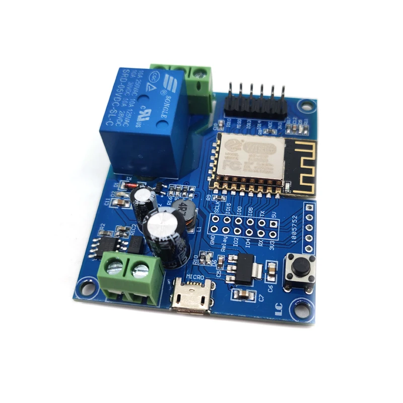 DC5-80V Power Supply ESP8266 WIFI Single Relay Module ESP-12F Development Board Secondary Development