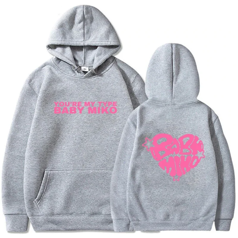 Young Miko Xoxo Tour-Sudadera con capucha para hombre y mujer, ropa de moda divertida, sudadera estética Harajuku, jersey con estampado Vintage