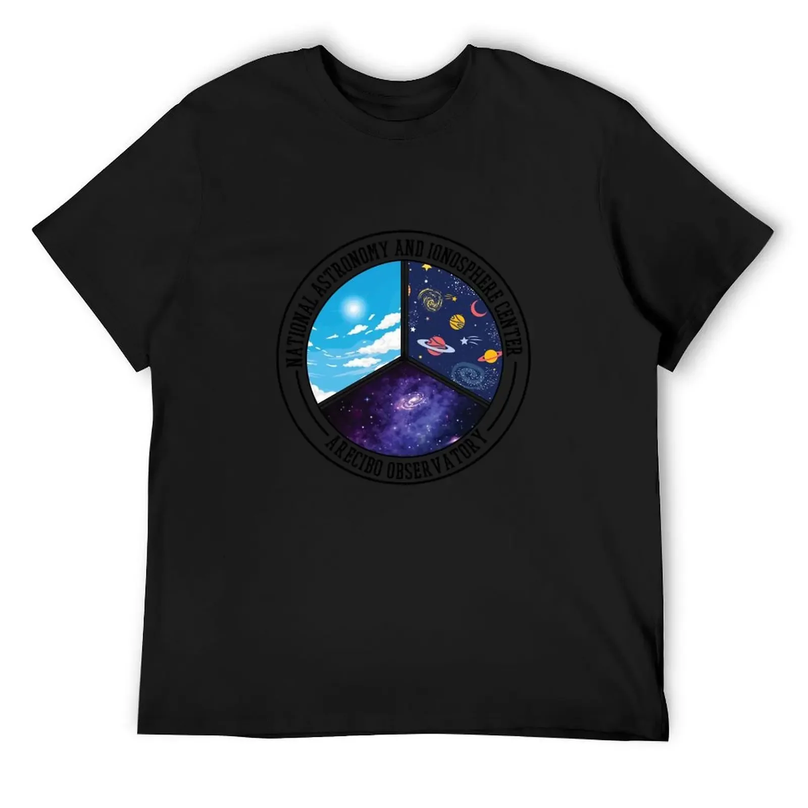 

Arecibo Observatory - National Astronomy and Ionosphere Center logo T-Shirt graphics baggy shirts customs Men's t shirts