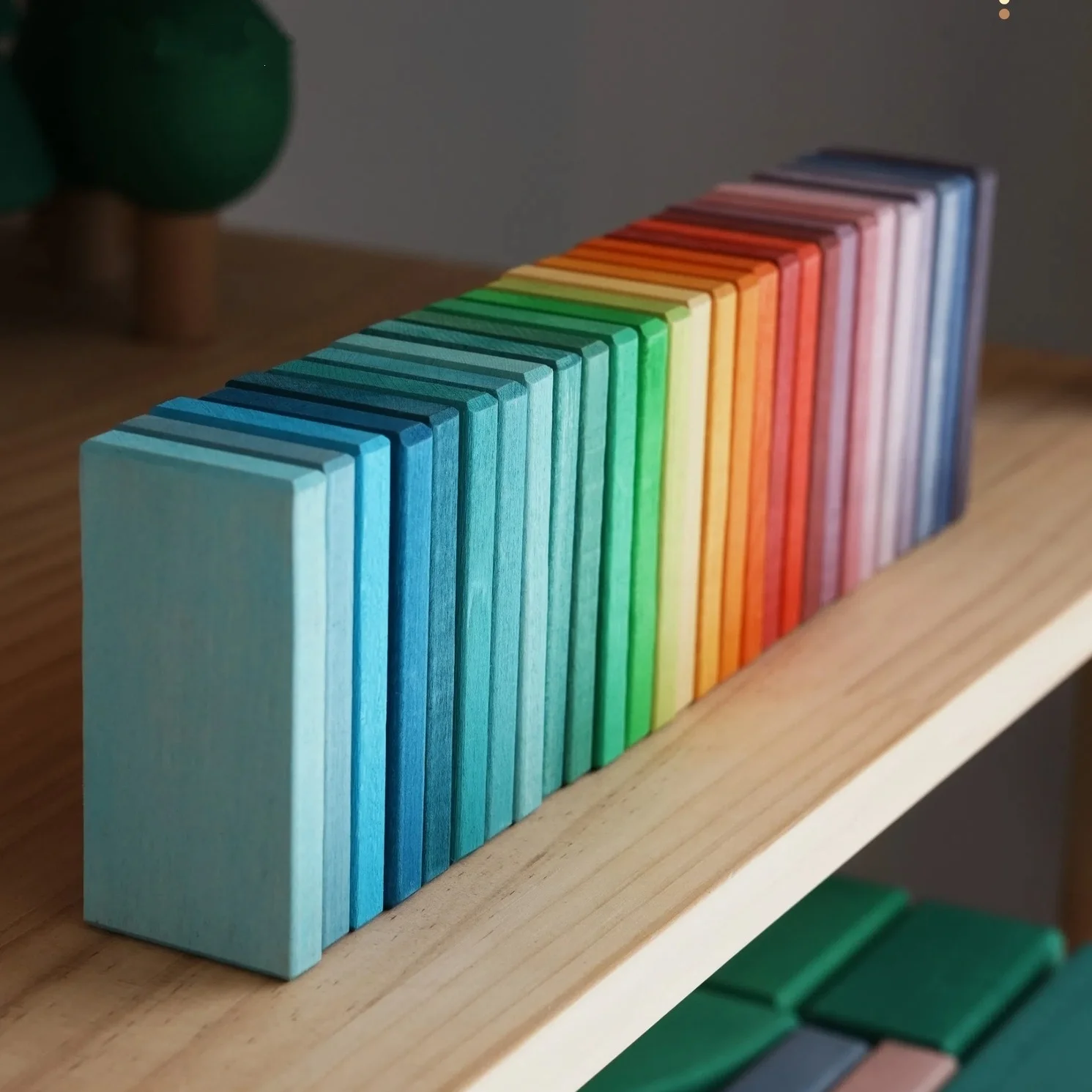 

Деревянные развивающие игрушки-блоки «Радужное домино» для детей, дошкольников, раннего развития и сборки