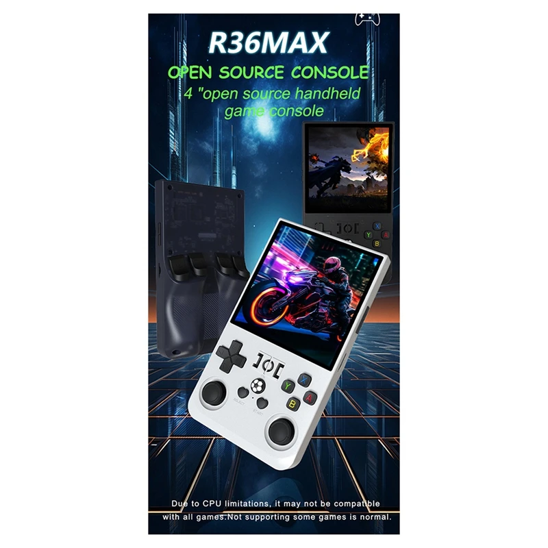 B04B-R36MAX Retro Handheld Game Console 64GB 4.0 Polegadas Tela IPS Portátil Pocket Video Player Suporta 30+ Emuladores