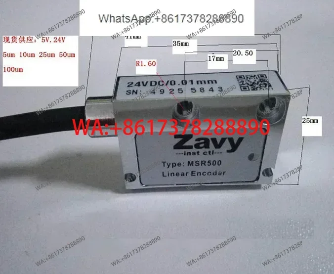 

Магнитная головка-линейка Zavy MSR500, магнитная головка для ПЛК, высокоточный магнитный датчик перемещения IBB MSR5000
