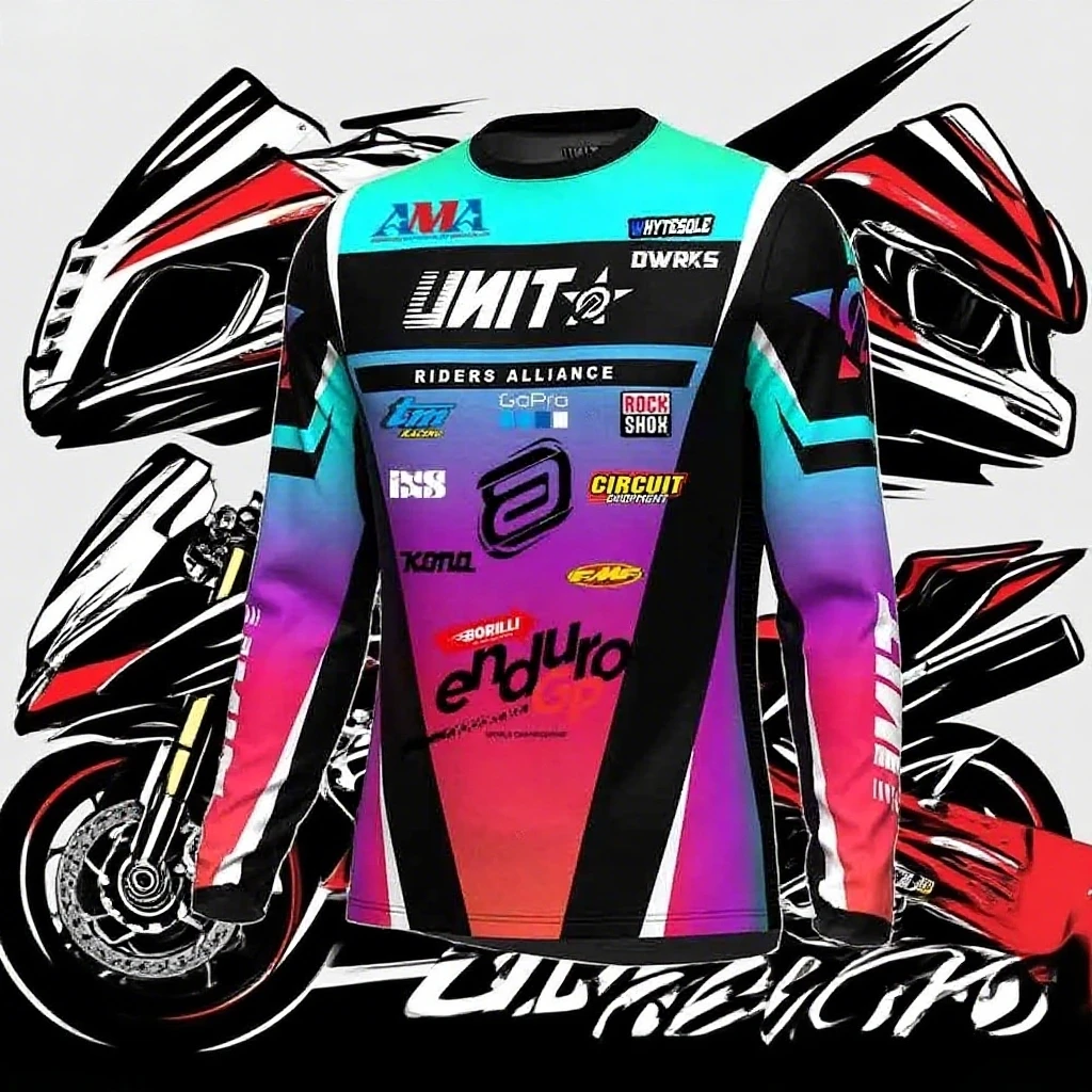 Sudadera de Ciclismo Bmx Motocross Jersey Mx Mtb Enduro Maillot Ciclismo cuesta abajo motocicleta bicicleta Jersey DH Ciclismo bicicleta Jersey