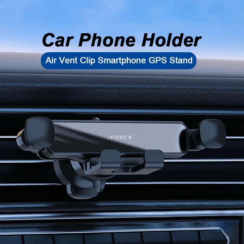 G6 Gravity Car Phone Holder Mobile Phone Fold Stand Air Vent Clip Smartphone GPS Support For iPhone 15 Pro Max 14 13 12 Samsung