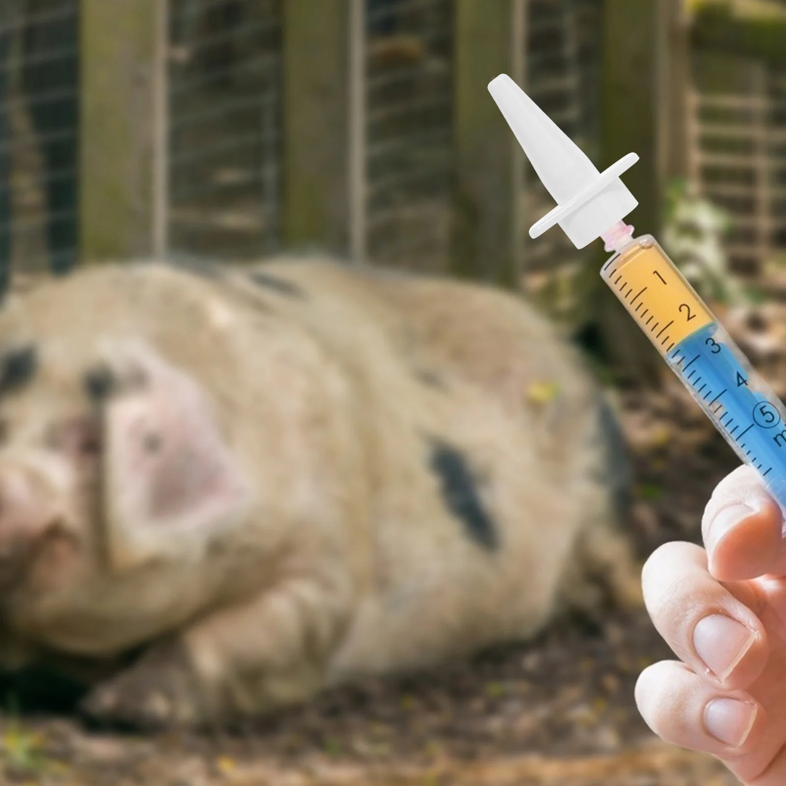 

10pcs Pig Nasal Spray Nozzle for Pigs Farm Supplies Fine Mist Syringe Lightweight Atomization Effect Droppers Livestock