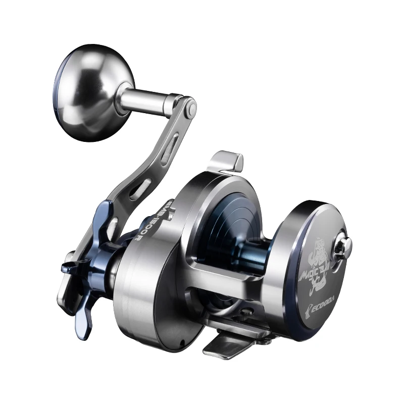 

ECOODA-EMB 1500 Slow Pitch Jigging Reel 6.2:1 Speed 8 + 1 BB Full Metal Sea Water Boat Trolling Reel, Drag Power